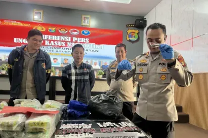 Polres Lampung Selatan Sita 769 Kartrid Etomidate Senilai Rp2,3 Miliar, Empat Orang Ditangkap